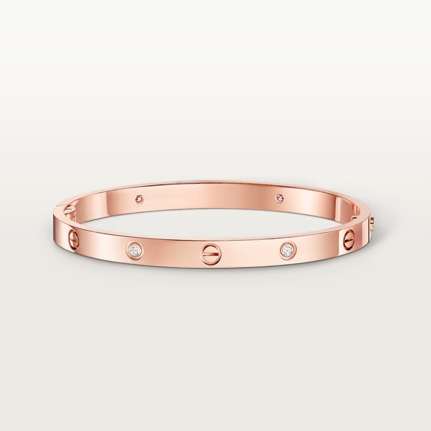 [Blue Tears Jewelry]LOVE BRACELET 4.8MM 4 DIAMONDS