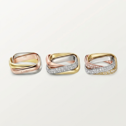 [Blue Tears Jewelry]TRINITY 3.5MM CUSHION RING COLLECTION