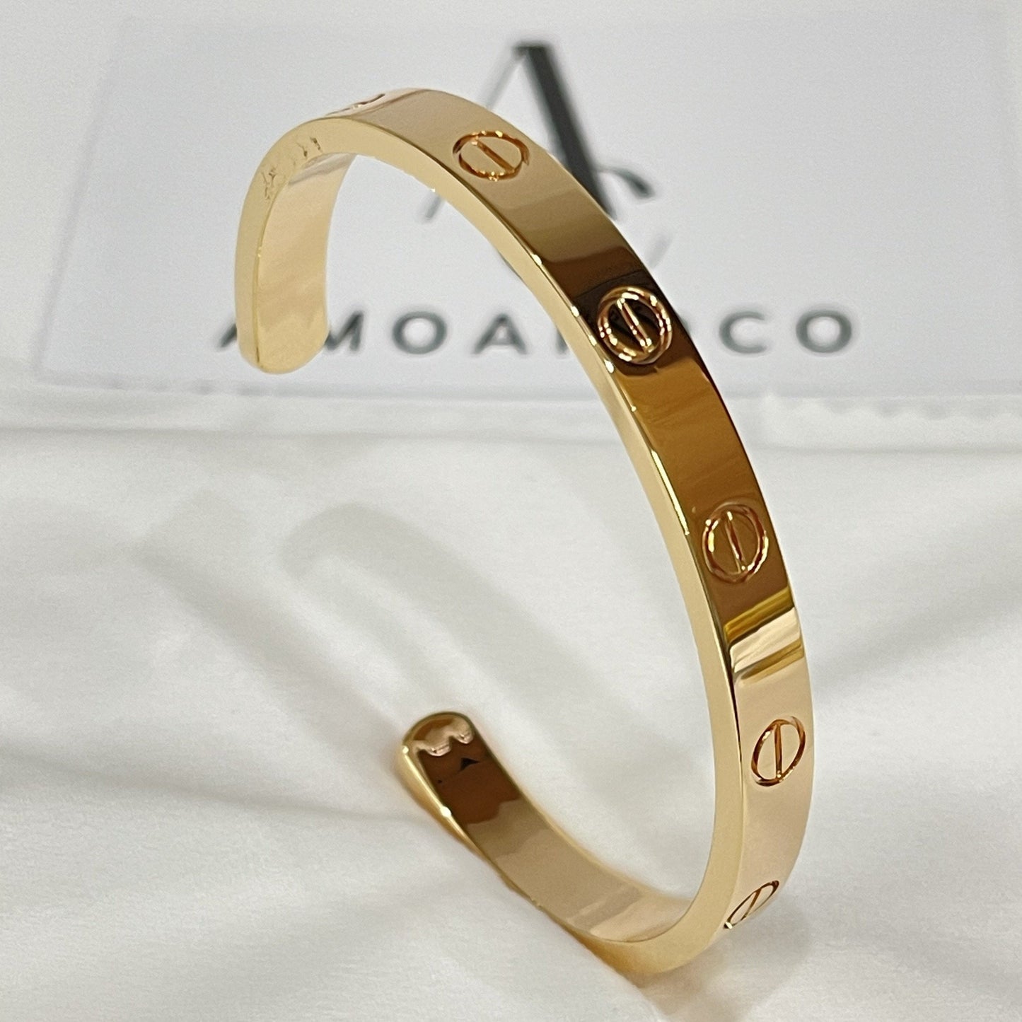 [Blue Tears Jewelry]LOVE BRACELET 6.1MM OPEN CUFF