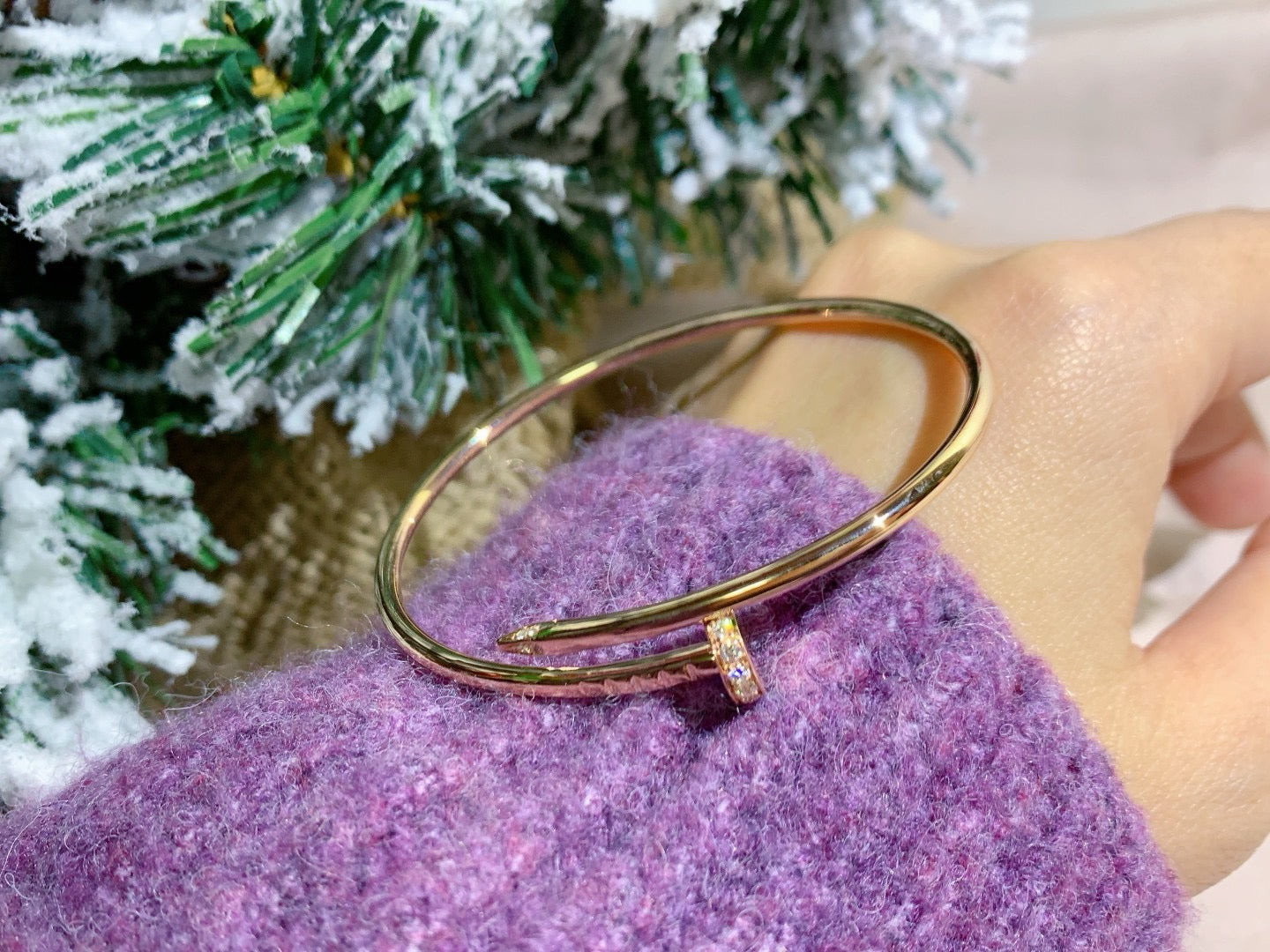[BLAUE TRÄNEN]JUSTE ARMBAND 2,5MM DIAMANTEN