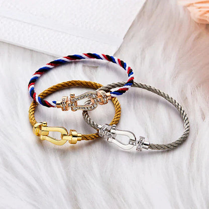[BLUE TEARS]FORCE LARGE HORSESHOE NO DIAMOND BRACELET GOLD