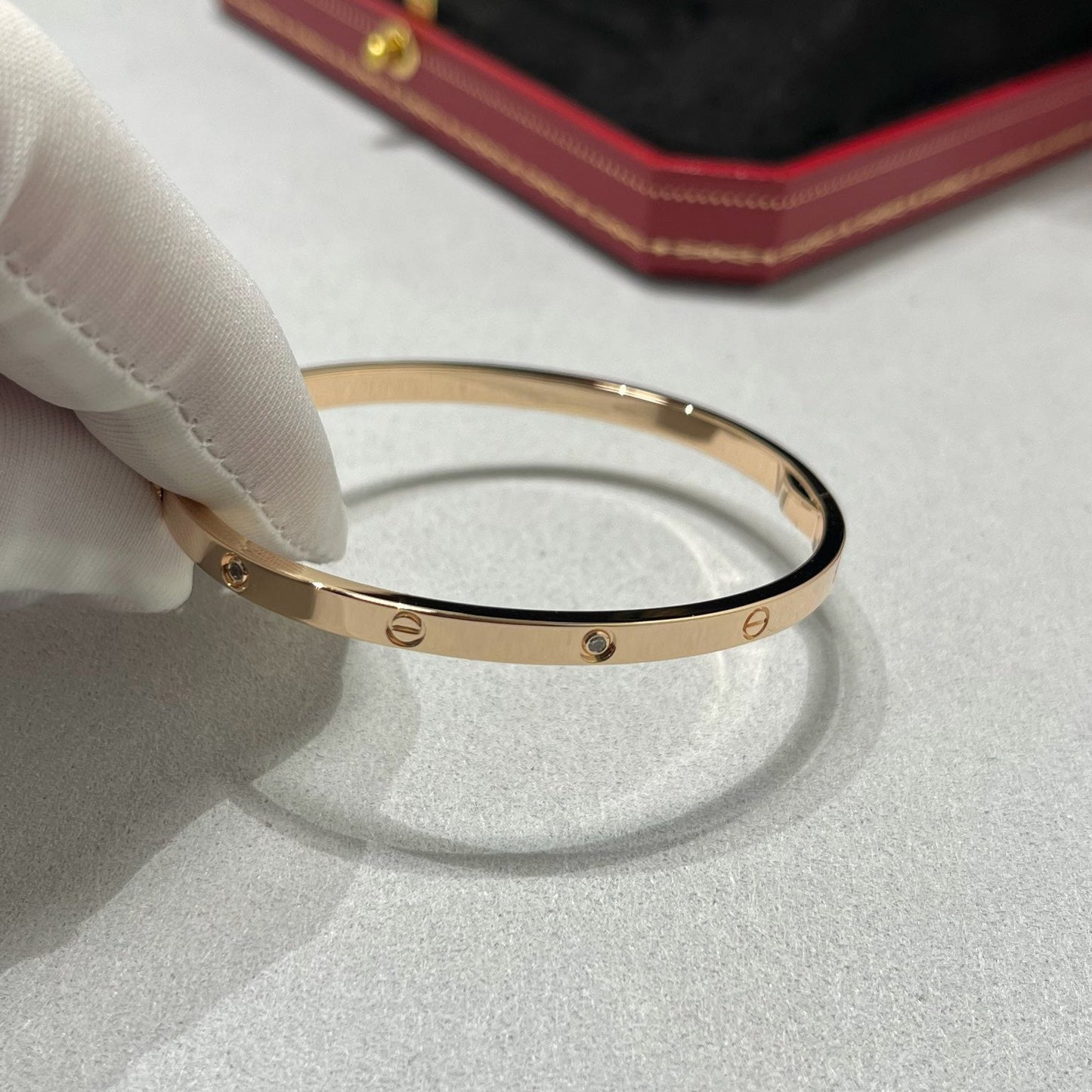 [Blue Tears Jewelry]LOVE BRACELET 3.65MM 6 DIAMONDS