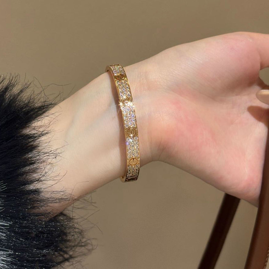 [Blue Tears Jewelry]LOVE BRACELET 6.1MM DIAMOND-PAVED