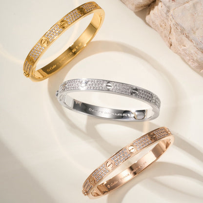 [Blue Tears Jewelry]LOVE BRACELET 6.1MM DIAMOND-PAVED