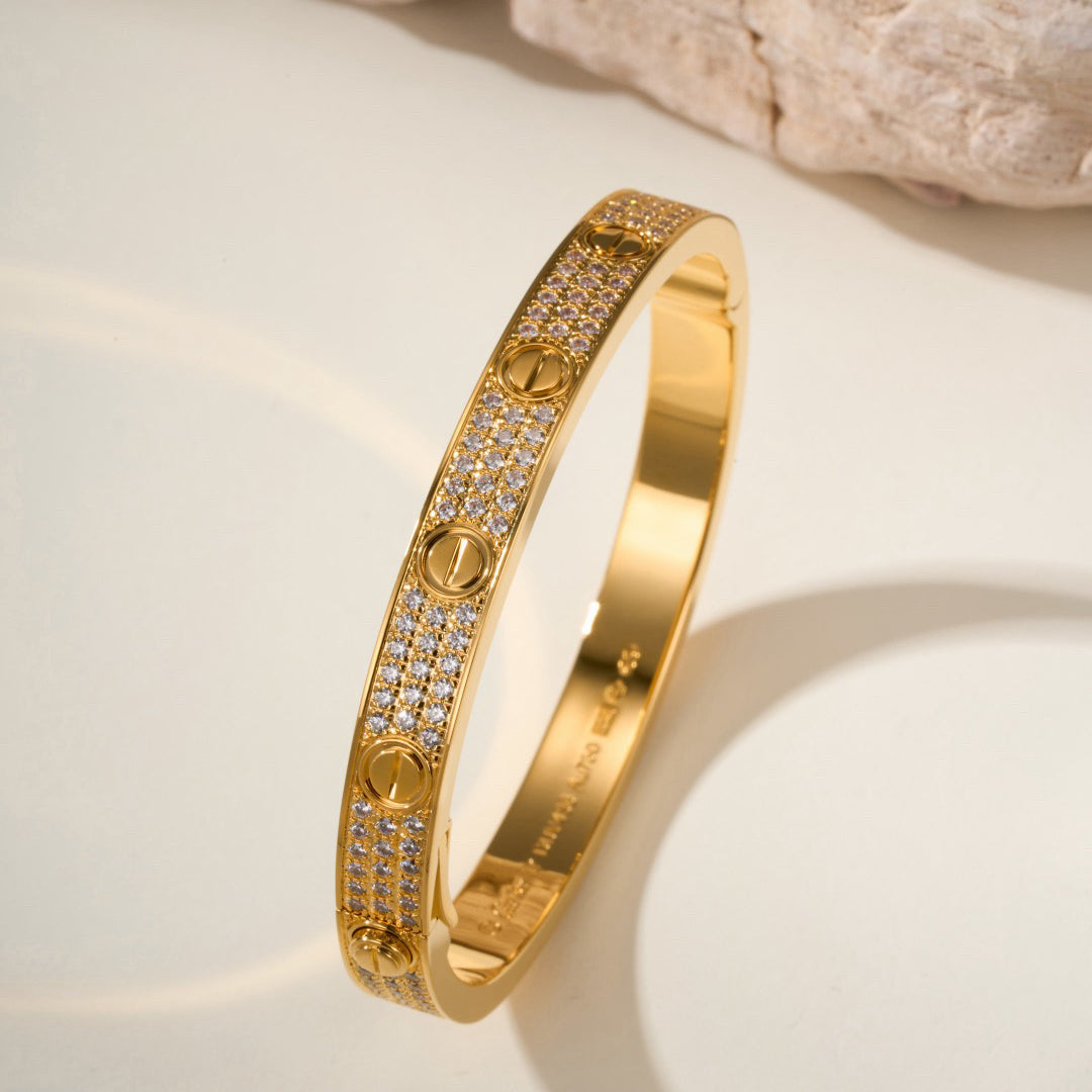 [Blue Tears Jewelry]LOVE BRACELET 6.1MM DIAMOND-PAVED