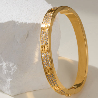 [Blue Tears Jewelry]LOVE BRACELET 6.1MM DIAMOND-PAVED