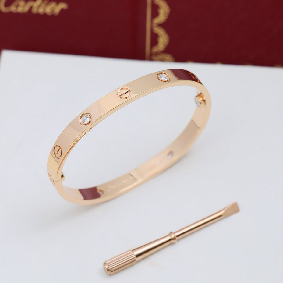 [Blue Tears Jewelry]LOVE BRACELET 6.1MM 4 DIAMONDS