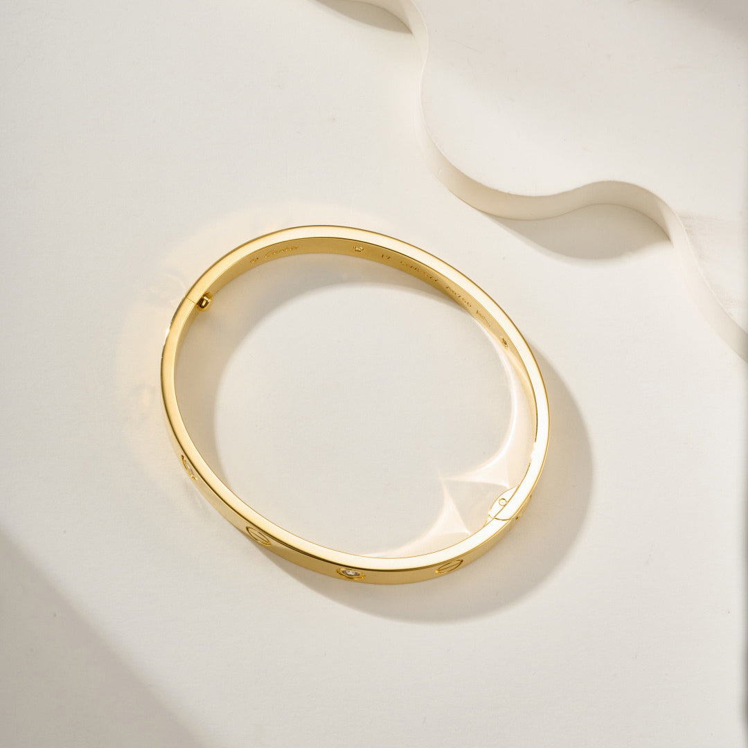 [Blue Tears Jewelry]LOVE BRACELET 6.1MM 4 DIAMONDS