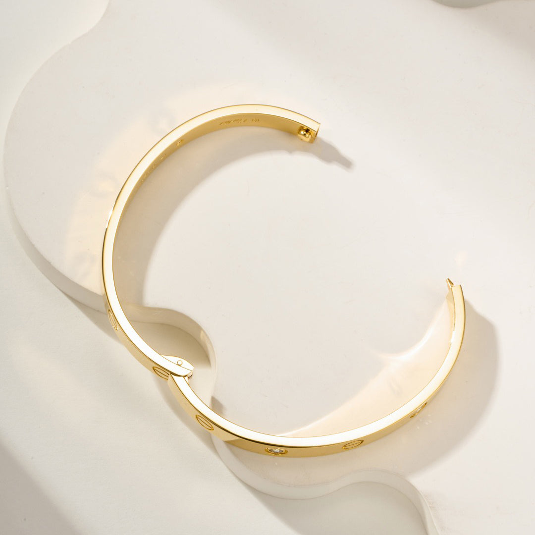[Blue Tears Jewelry]LOVE BRACELET 6.1MM 4 DIAMONDS