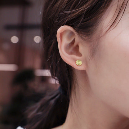 [Blue Tears Jewelry]LOVE EARRINGS 7.2MM