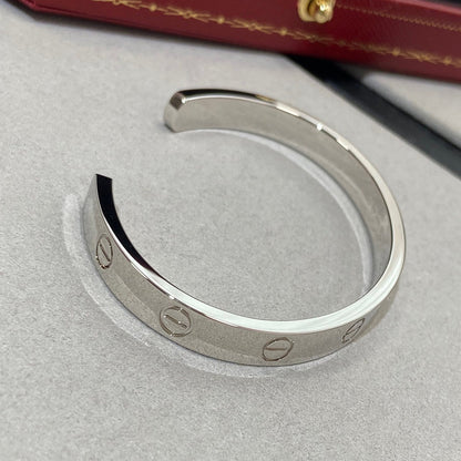 [Blue Tears Jewelry]LOVE BRACELET 6.1MM 1 DIAMOND OPEN CUFF