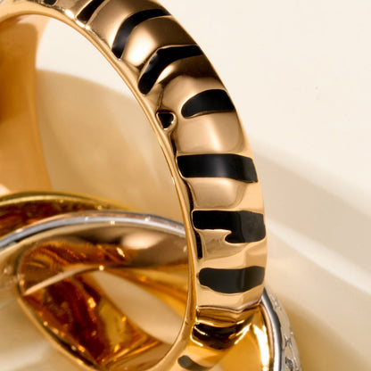[Blue Tears Jewelry]TRINITY  RING LEOPARD PRINT