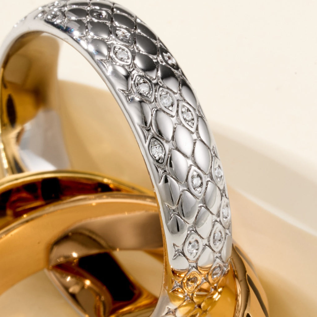 [Blue Tears Jewelry]TRINITY  RING LEOPARD PRINT