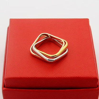 [Blue Tears Jewelry]TRINITY 3.5MM CUSHION RING COLLECTION