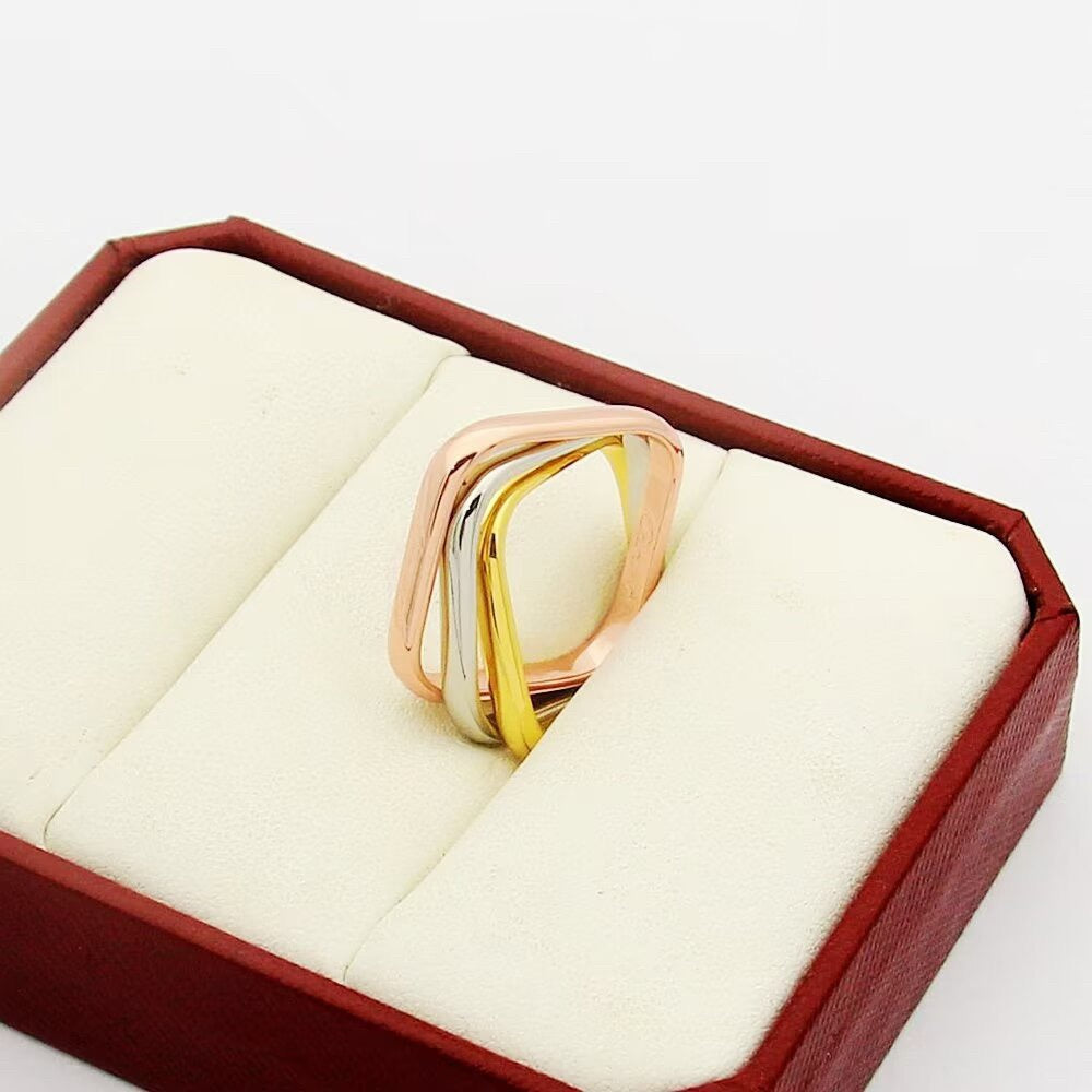 [Blue Tears Jewelry]TRINITY 3.5MM CUSHION RING COLLECTION