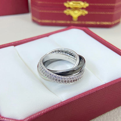 [Blue Tears Jewelry]TRINITY 3.2MM RING BLACK CERAMIC
