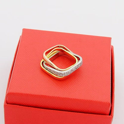 [Blue Tears Jewelry]TRINITY 3.5MM CUSHION RING COLLECTION