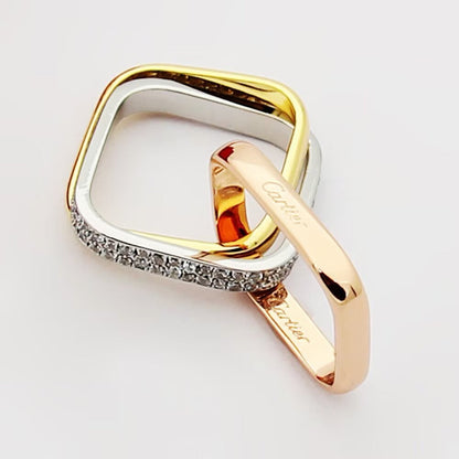[Blue Tears Jewelry]TRINITY 3.5MM CUSHION RING COLLECTION