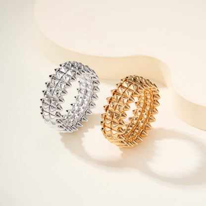 [Blue Tears Jewelry]CLASH 9.2MM DOUBLE ROW RING