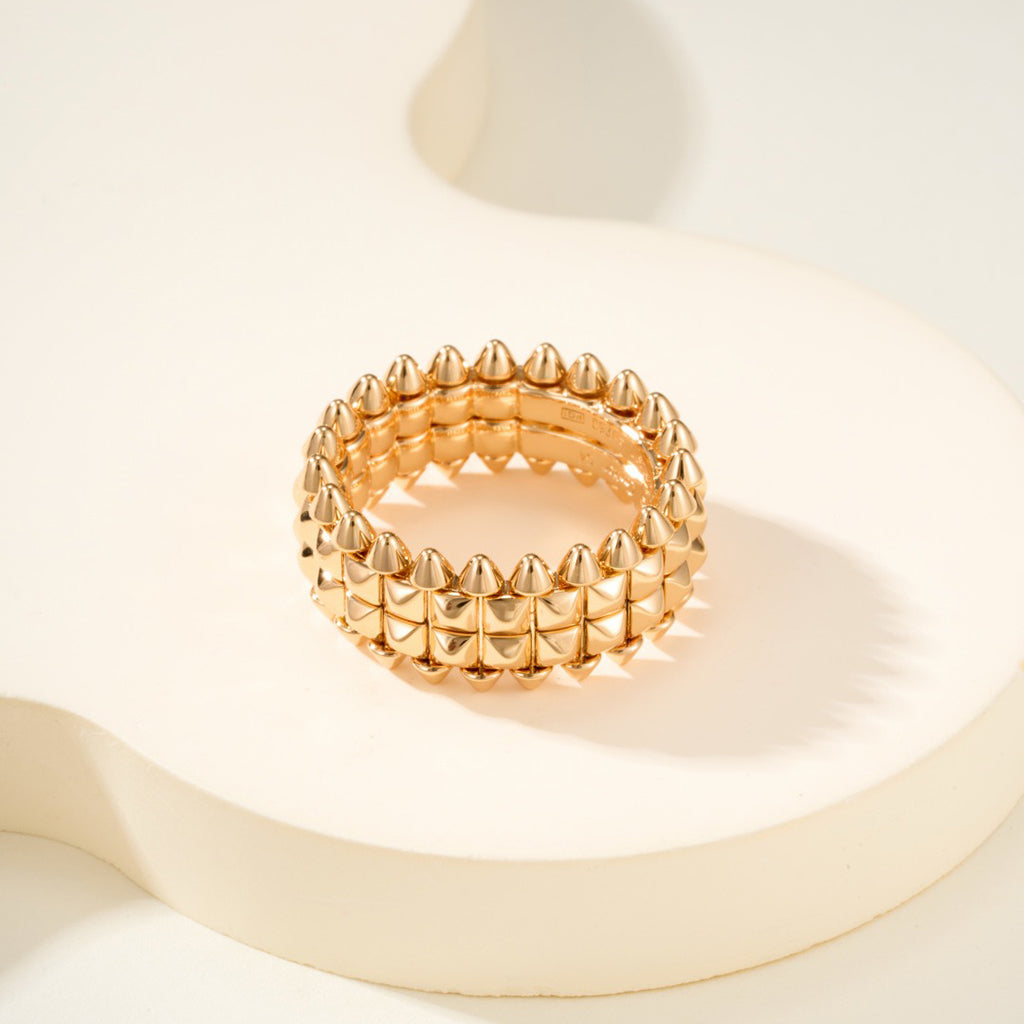 [Blue Tears Jewelry]CLASH 9.2MM DOUBLE ROW RING
