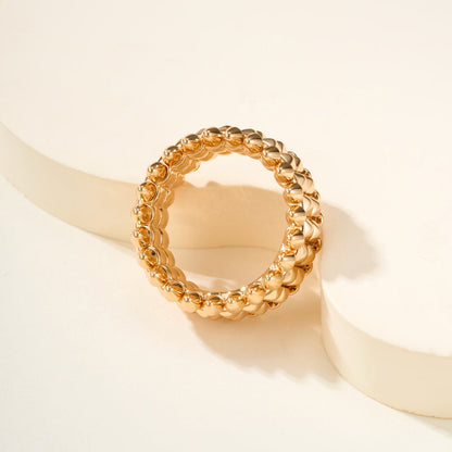 [Blue Tears Jewelry]CLASH 9.2MM DOUBLE ROW RING