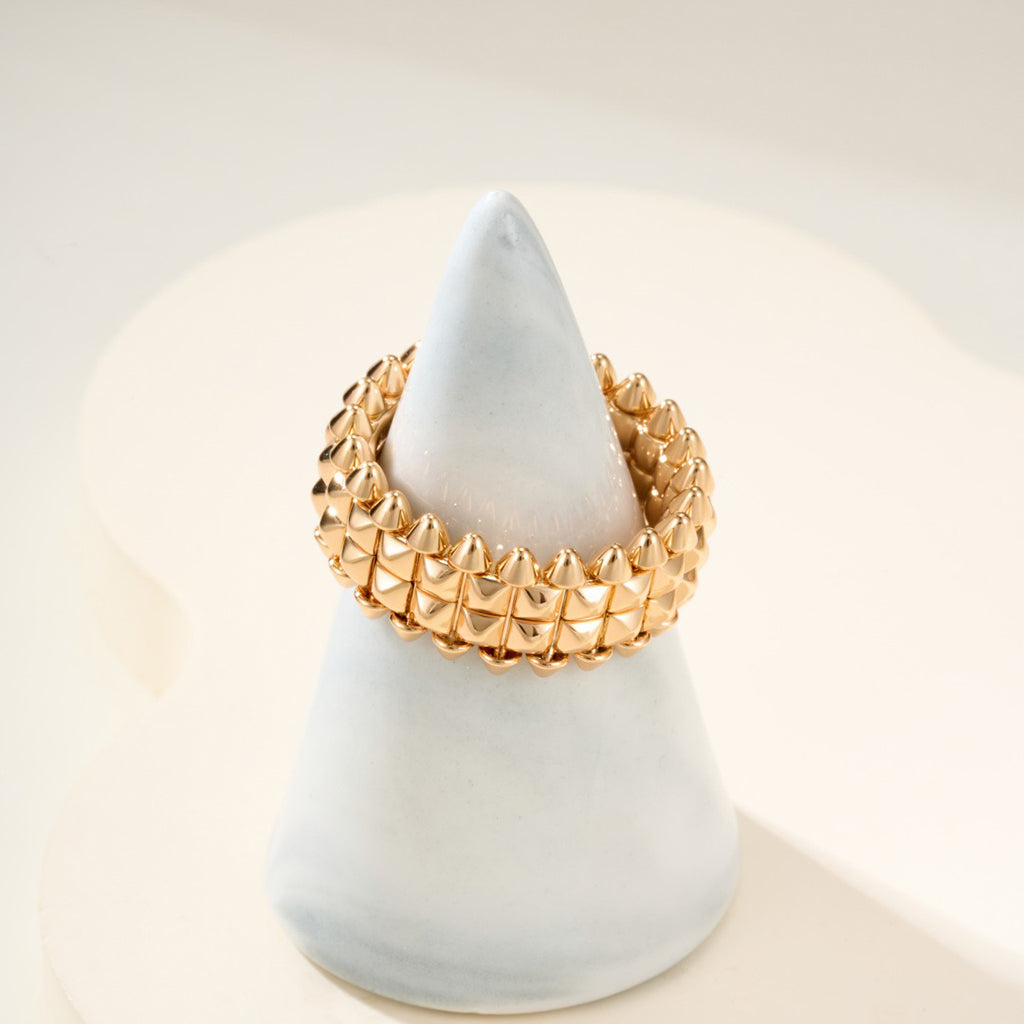 [Blue Tears Jewelry]CLASH 9.2MM DOUBLE ROW RING