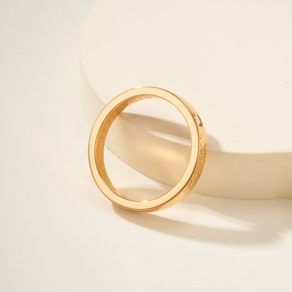 [Blue Tears Jewelry]LOVE RING 4MM 1 DIAMOND