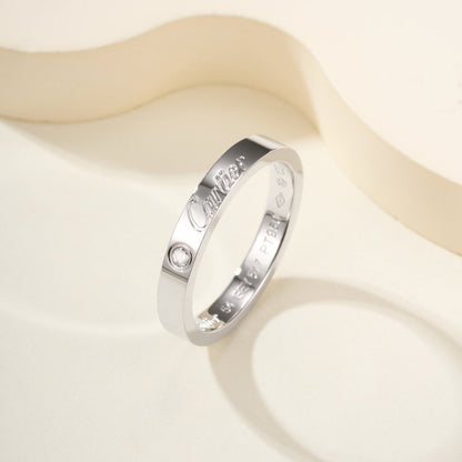 [Blue Tears Jewelry]LOVE RING 4MM 1 DIAMOND