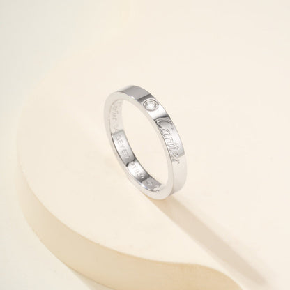 [Blue Tears Jewelry]LOVE RING 4MM 1 DIAMOND
