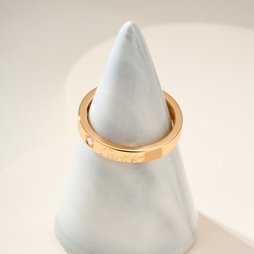 [Blue Tears Jewelry]LOVE RING 4MM 1 DIAMOND