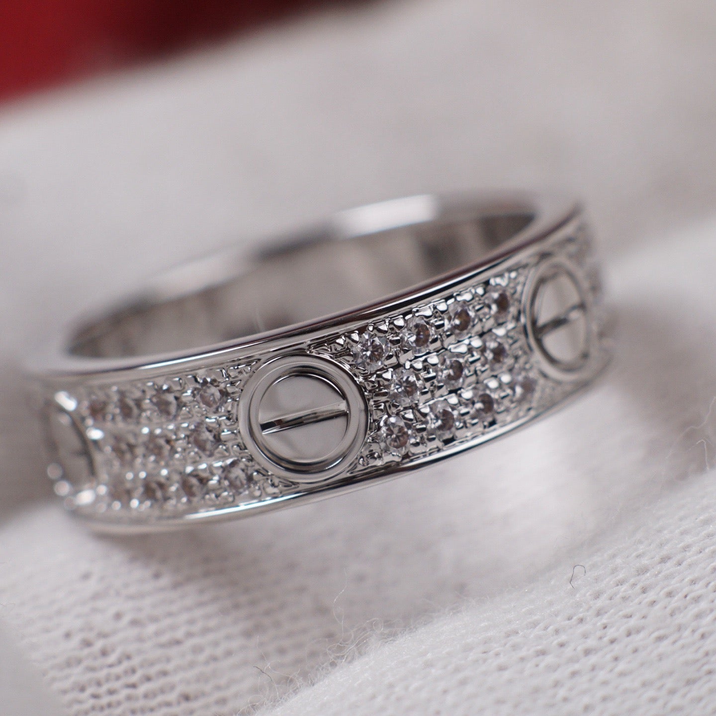 [Blue Tears Jewelry]LOVE RING 5.5MM DIAMONDS PAVED