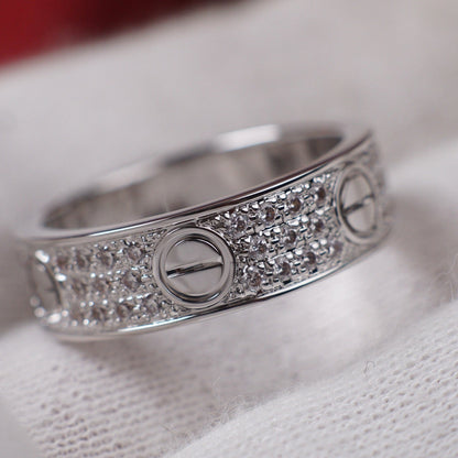 [Blue Tears Jewelry]LOVE RING 5.5MM DIAMONDS PAVED