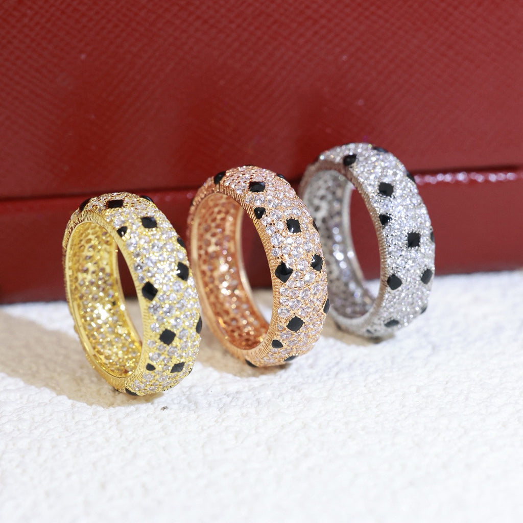 [Blue Tears Jewelry]PANTHERE SPOTTED FULL DIAMOND RING