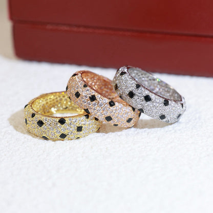 [Blue Tears Jewelry]PANTHERE SPOTTED FULL DIAMOND RING
