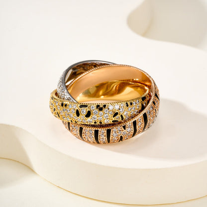 [Blue Tears Jewelry]TRINITY  RING LEOPARD PRINT
