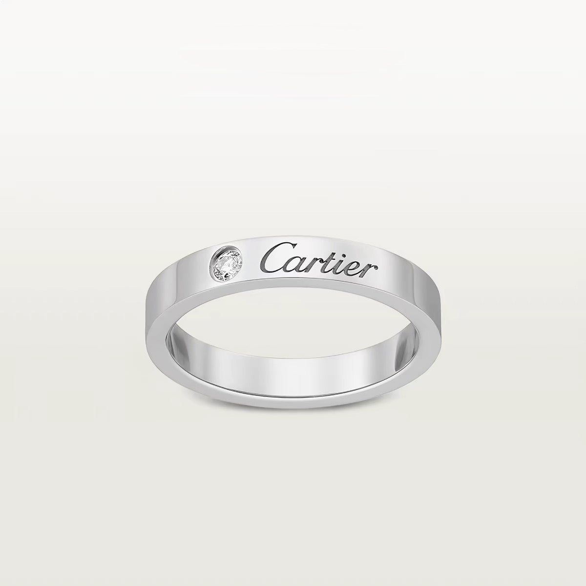 [Blue Tears Jewelry]LOVE RING 4MM 1 DIAMOND