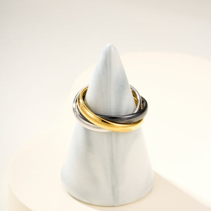 [Blue Tears Jewelry]TRINITY 3.2MM RING BLACK CERAMIC