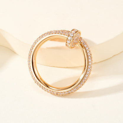 [Blue Tears Jewelry]JUSTE RING 2.6MM FULL DIAMOND