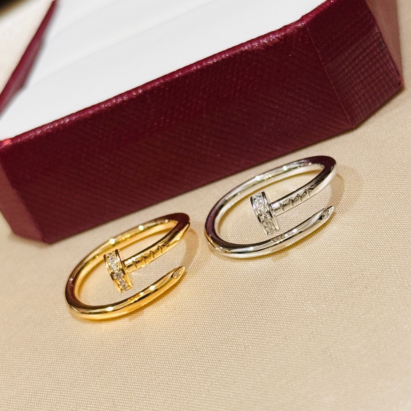[Blue Tears Jewelry]JUSTE 1.8MM HALF DIAMOND RING