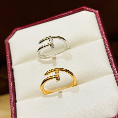 [Blue Tears Jewelry]JUSTE 1.8MM HALF DIAMOND RING