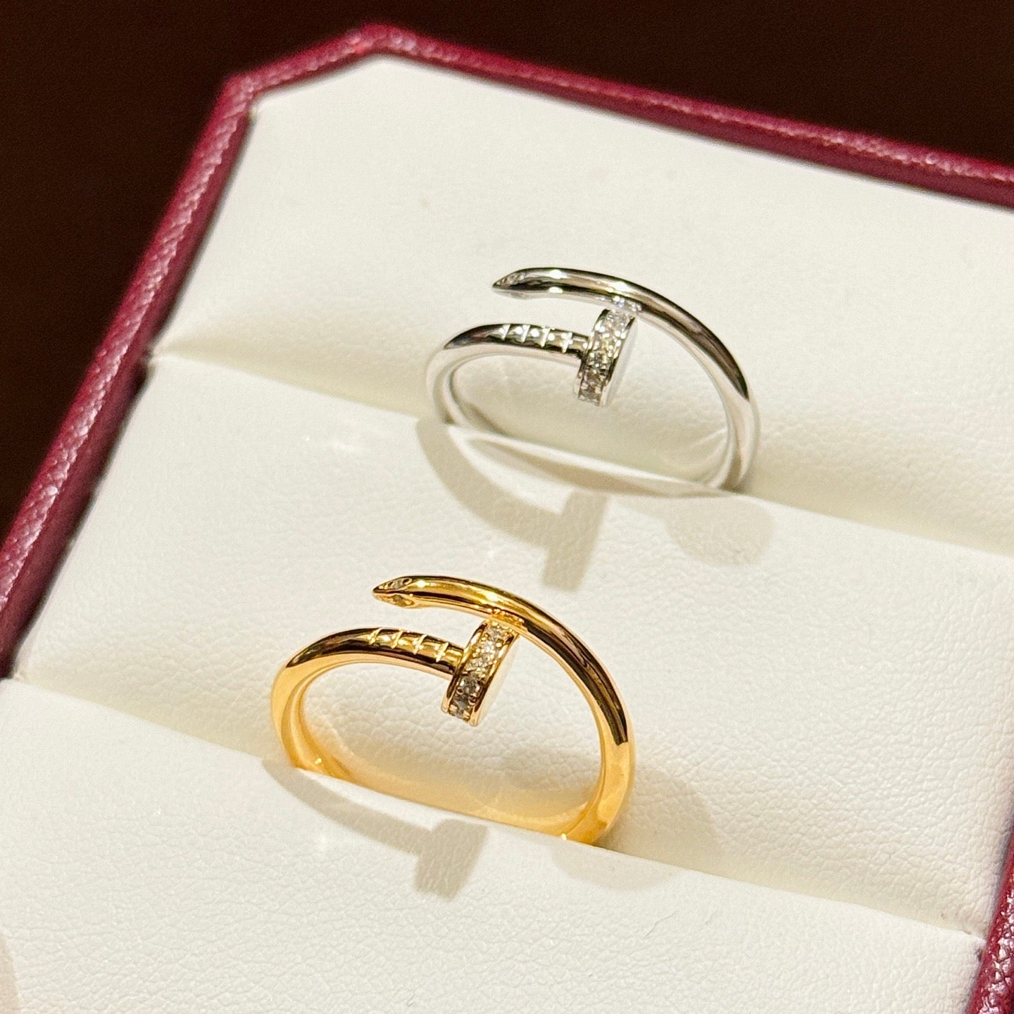 [Blue Tears Jewelry]JUSTE 1.8MM HALF DIAMOND RING