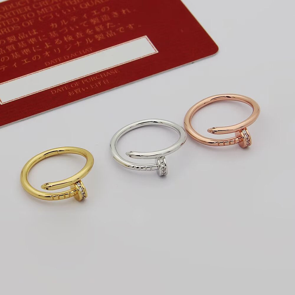 [Blue Tears Jewelry]JUSTE 1.8MM HALF DIAMOND RING