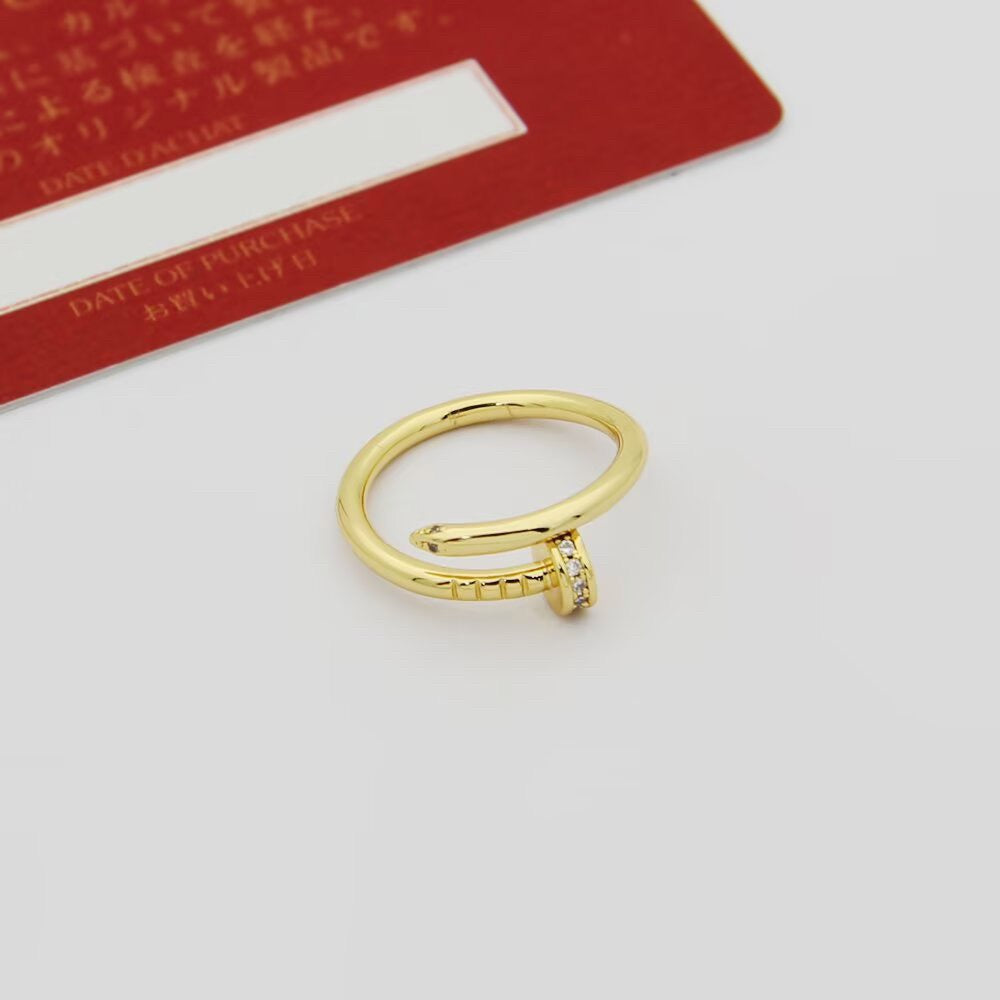 [Blue Tears Jewelry]JUSTE 1.8MM HALF DIAMOND RING