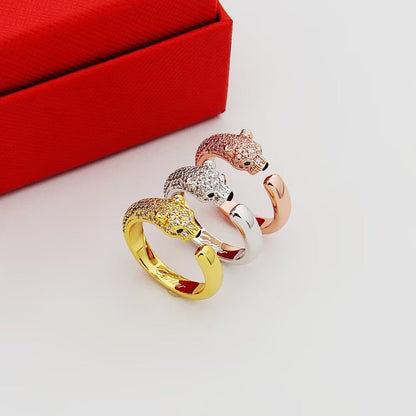 [Blue Tears Jewelry]PANTHERE HALF DIAMOND SMALL RING