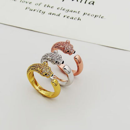 [Blue Tears Jewelry]PANTHERE HALF DIAMOND SMALL RING