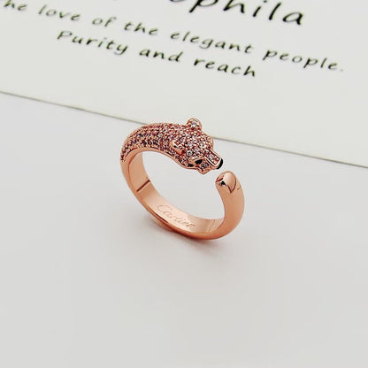 [Blue Tears Jewelry]PANTHERE HALF DIAMOND SMALL RING