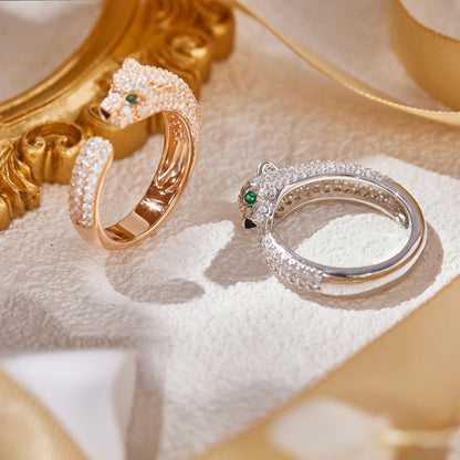 [Blue Tears Jewelry]PANTHERE FULL DIAMOND SMALL RING