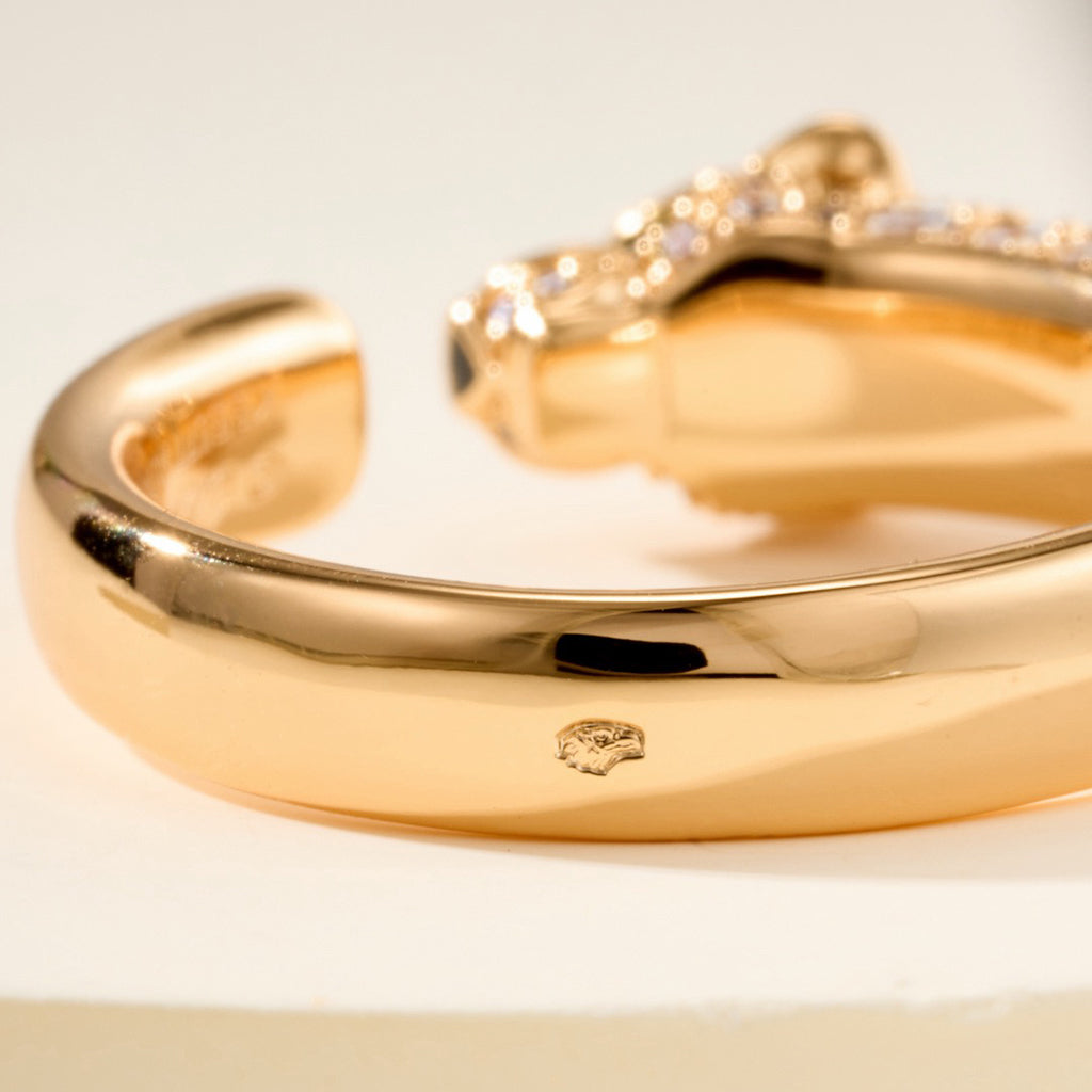 [Blue Tears Jewelry]PANTHERE HALF DIAMOND SMALL RING
