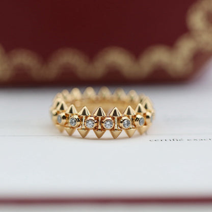 [Blue Tears Jewelry]CLASH 6.8MM DIAMOND MEDIUM RING