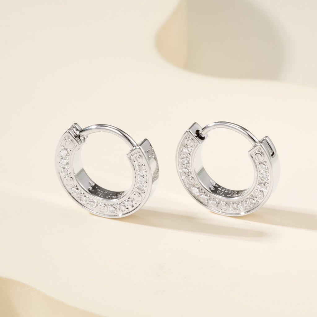 [Blue Tears Jewelry]LOVE DIAMOND EARRINGS